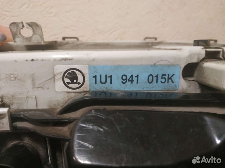 Фара (левая) Skoda Octavia Tour 2000-2010