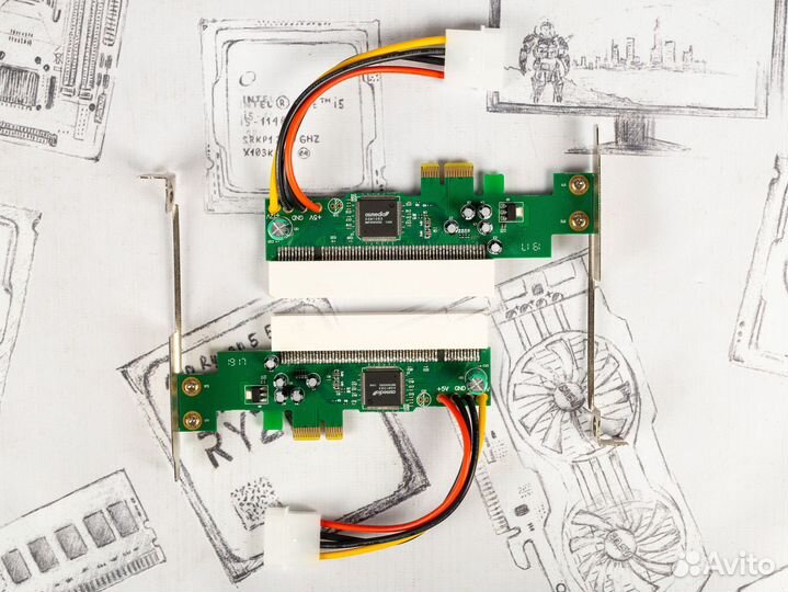 Переходники (адаптеры) PCI-E - PCI