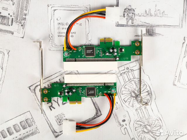 Переходники (адаптеры) PCI-E - PCI
