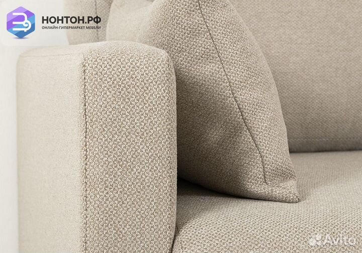 Диван угловой дельфин Дилан бежевый