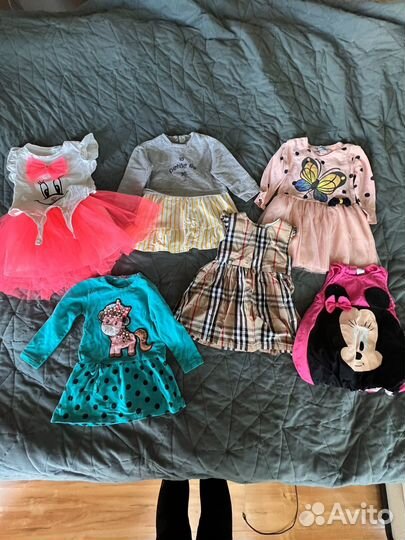 Детские вещи на девочку пакетом, размер 80 86