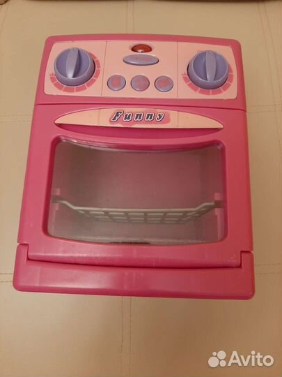 Детская плита с микроволновкой и посудой