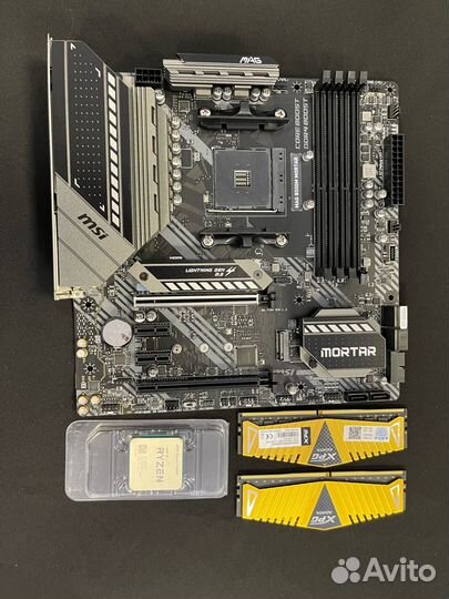 MSI B550M mortar MAX + Проц Ryzen R7 5800X + 16Gb