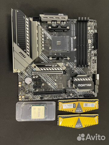 MSI B550M mortar MAX + Проц Ryzen R7 5800X + 16Gb