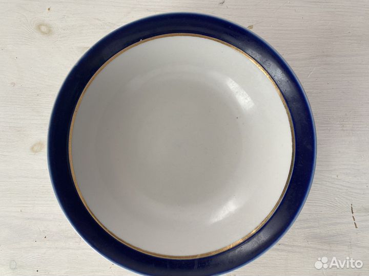 Тарелки Дулево кобальт