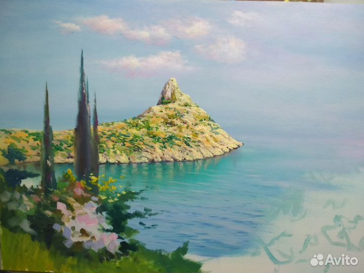 Весна в Крыму 60х90 холст, масло