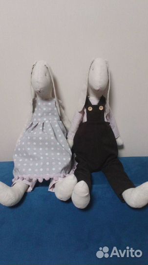 Текстильные зайки