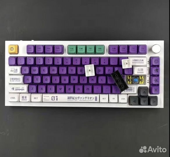 Кейкапы PBT Anime Evangеlion еva 01