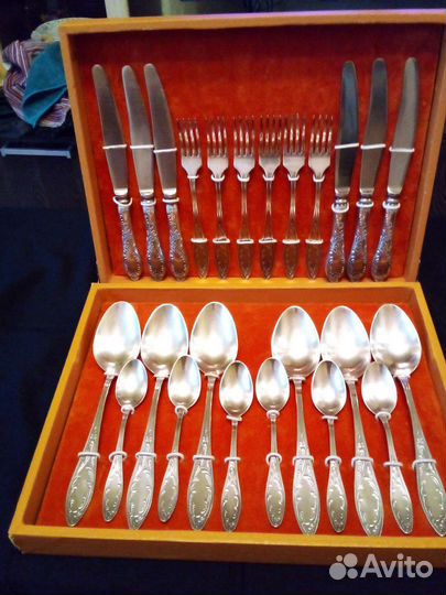 Набор столовых приборов. Мельхиор. Р.М.З