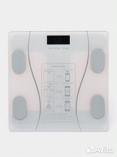 Умные весы напольные электронные с батарейками