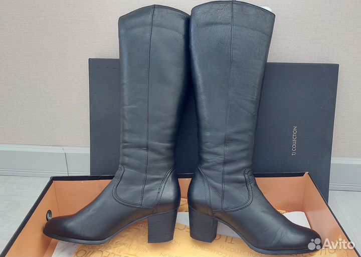 Сапоги черные 37р TJ Collection