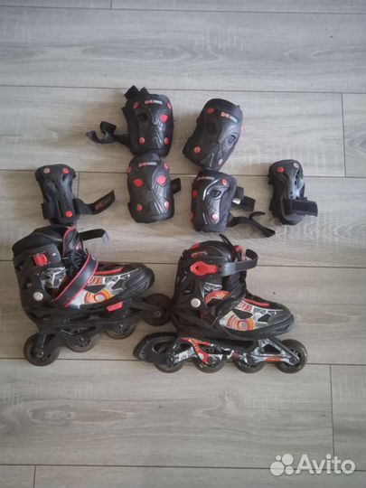 Роликовые коньки детские раздвижные