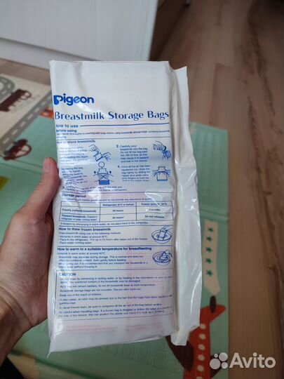 Пакеты Pigeon для заморозки грудного молока 180 мл