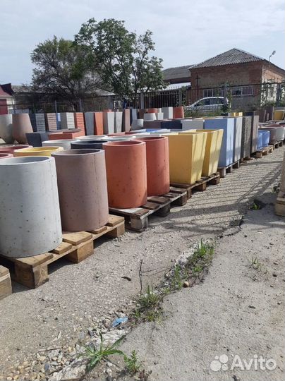 Ваза из бетона в наличии и под заказ