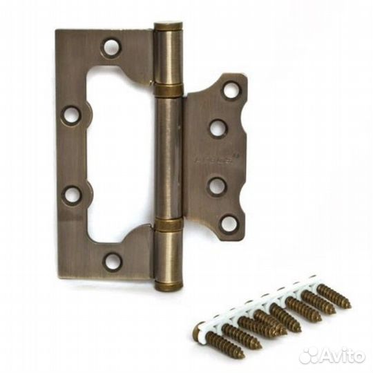 Петля нора-М 100*75*2.5 бронза, бабочка 2 шт