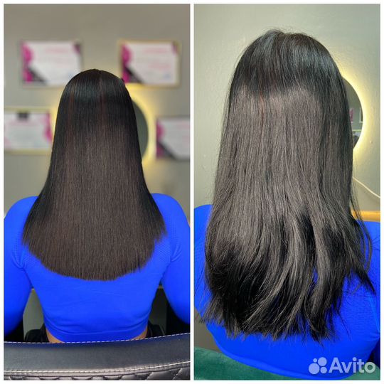 Кератиновое выпрямление волос