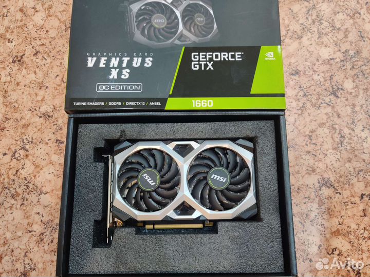 Видеокарта MSI GTX 1660 6Gb