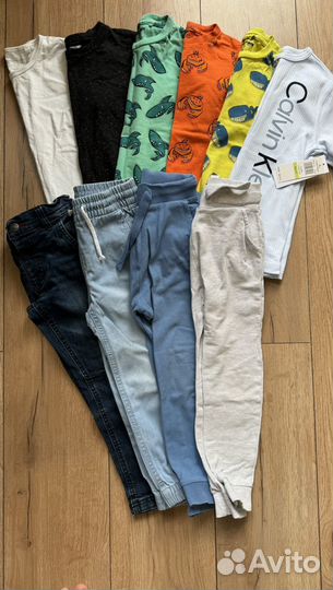 Футболки/штаны/джоггеры 104-110(4-5л)next/hm