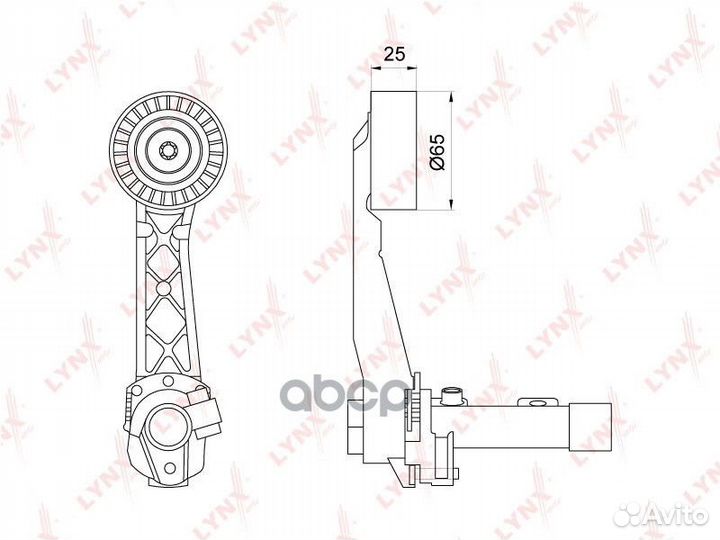 Ролик натяжной навесного оборудования PT3209 LY