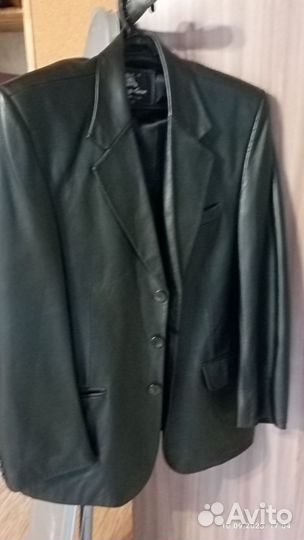 Пиджак кожаный