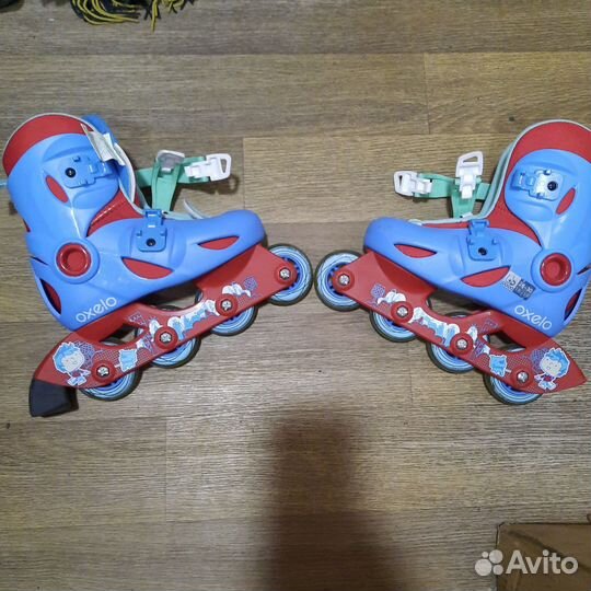 Роликовые коньки детские Охело раздвижные 28 30
