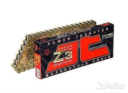 Сверхмощная цепь JTC 525 Z3 Gold Silver - 108 зв