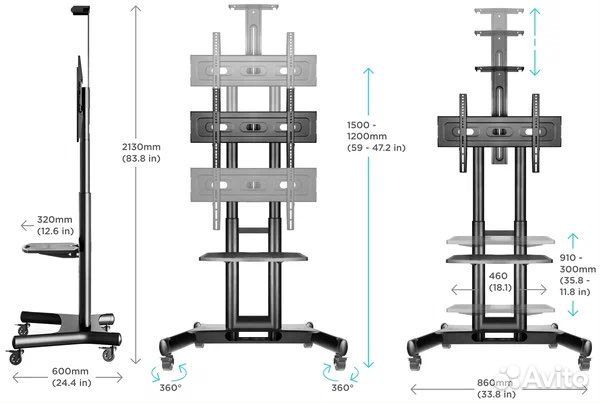 Стойка для тв 40-70” Onkron TS1551