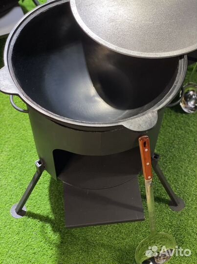 Казан 12 литров с печью