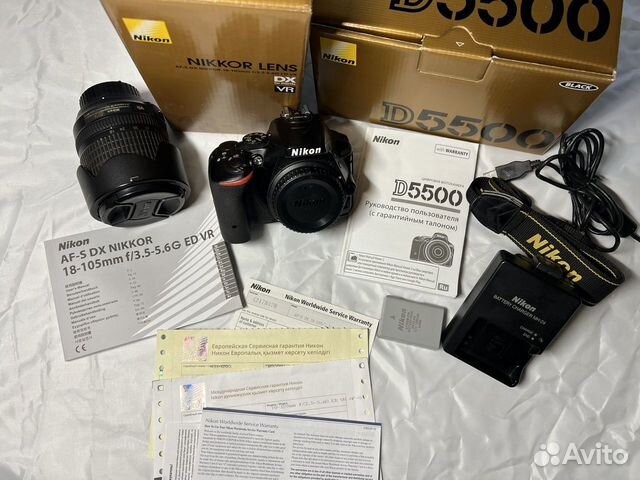 Фотоаппарат Nikon D5500 Kit + 18-105mm объявление продам