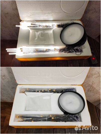 Люстра в современном стиле (золото, черный)