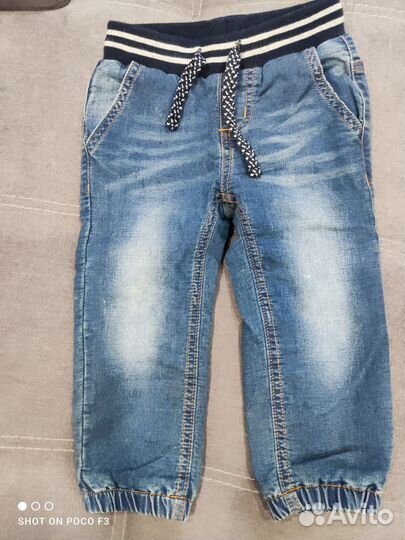 Джинсы для мальчика на флисе