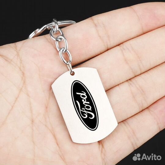 Брелок жетон для ключей с логотипом 