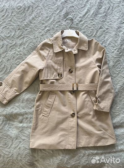 Тренч плащ для девочки 116-122 Zara