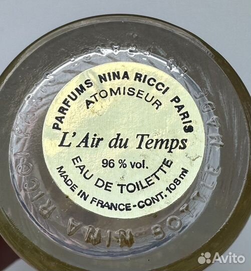 Nina ricci L'AIR DU temps 108 мл винтаж