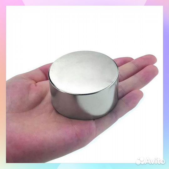 Мощный неодимовый магнит 60x30 мм на 140 кг N42