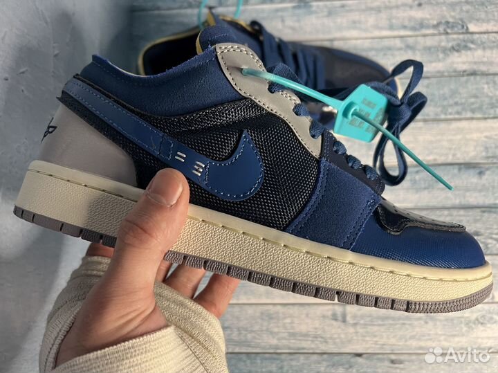 Кроссовки Nike Air Jordan 1 Low Obsidian (Poizon)