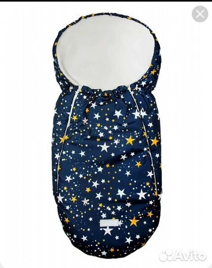 Меховой конверт в коляску