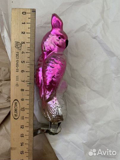 Ёлочная игрушка петушок СССР