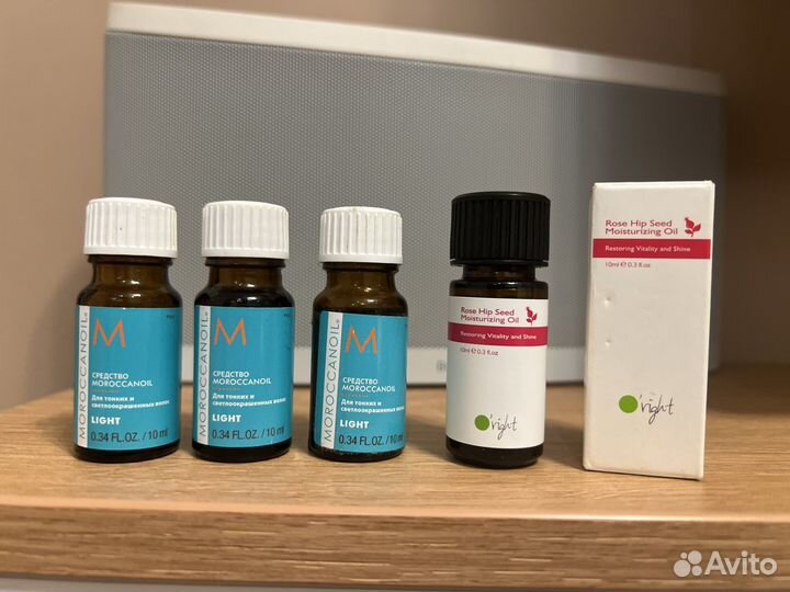 Масло для волос Maroccanoil и O’right