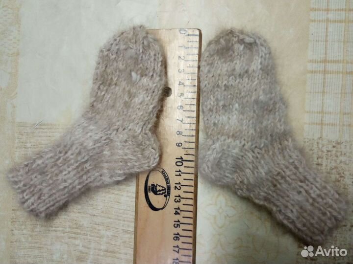 Варежки, носки из пуха