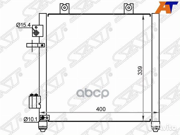 Радиатор кондиционера Opel Agila 00-07 / Suzuki