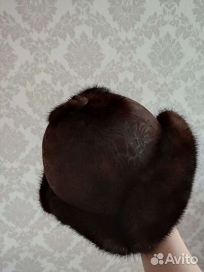 Женская шапка из норки