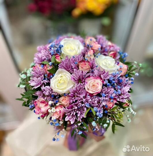 Цветы, розы, букеты, Хризантема, Доставка