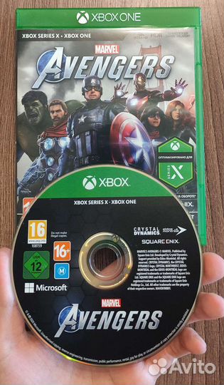Marvel avengers xbox one диск(как новый)