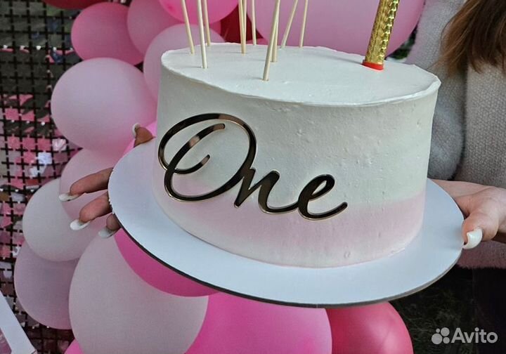 Топпер на торт one