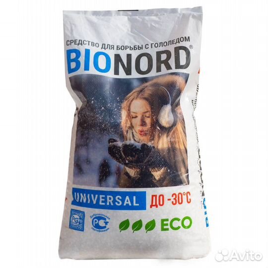 Противогололедный реагент bionord universal 23 кг