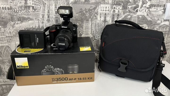 Зеркальный фотоаппарат NIkon D3500 AF-P 18-55 Kit