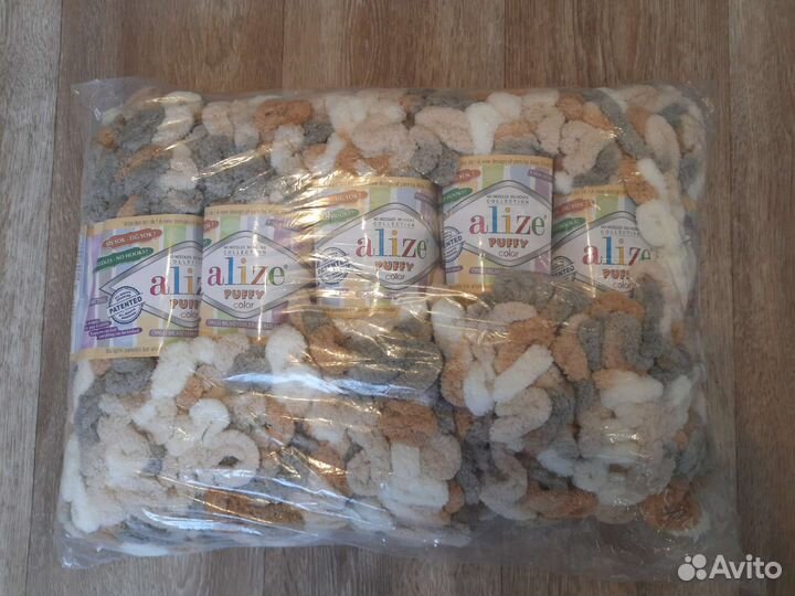 Пряжа alize puffy color