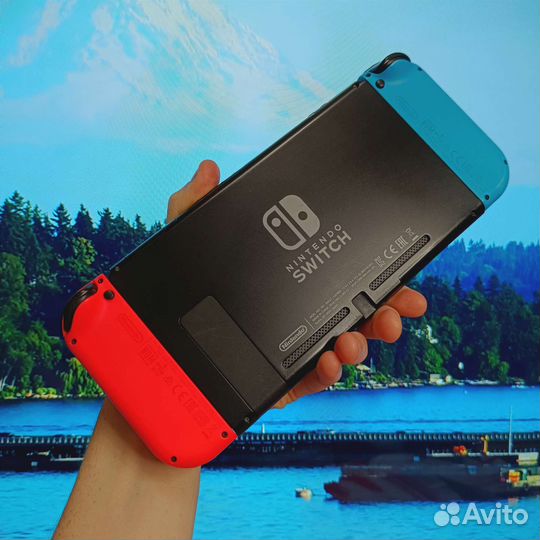 Прошитая чипом Nintendo Switch Neon