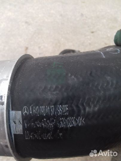 Патрубок интеркулера A6420908137 Мерседес 222, 463